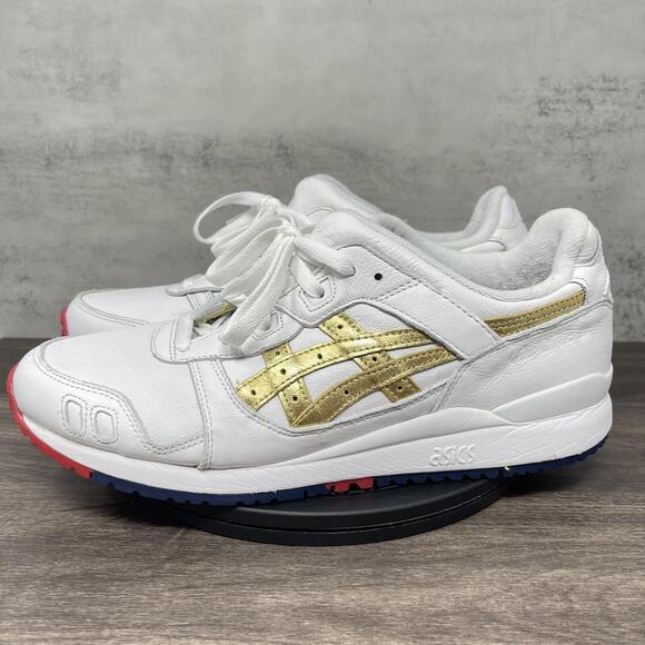 Asics Gel Lyte Shoes Mens 10 Ronnie Fieg White Gold Tokyo Trio